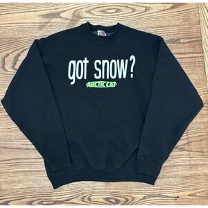 Vintage 90s Artic‎ Cat Got Snow? Snowmobiles Crewneck Sweatshirt Size Large